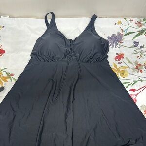 Elegant Black Women's Swim Dress